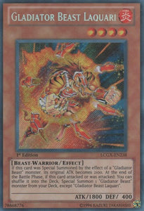 Gladiator Beast Laquari - LCGX-EN238 - Secret Rare - 1st Edition