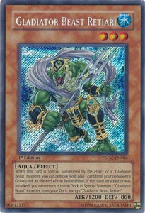 Gladiator Beast Retiari - CSOC-EN086 - Secret Rare - 1st Edition