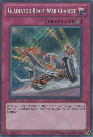 Gladiator Beast War Chariot - LCGX-EN266 - Secret Rare - 1st Edition