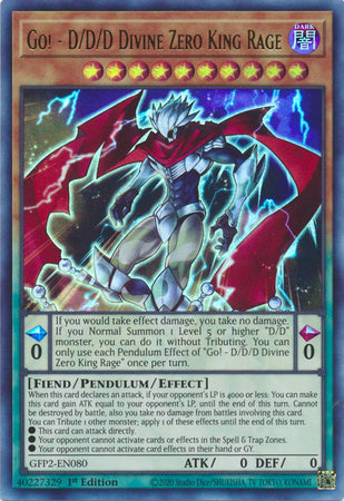 Go! - D/D/D Divine Zero King Rage - GFP2-EN080 - Ultra Rare - 1st Edition