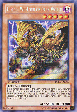 Goldd, Wu-Lord of Dark World - LCJW-EN246 - Secret Rare - 1st Edition