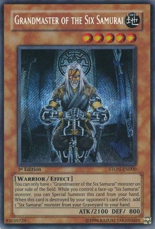 Grandmaster of the Six Samurai - STON-EN000 - Secret Rare - 1st Edition