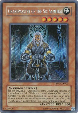 Grandmaster of the Six Samurai - STON-EN000 - Secret Rare - Unlimited