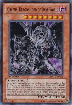 Grapha, Dragon Lord of Dark World - SDGU-EN001 - Ultra Rare - 1st Edition