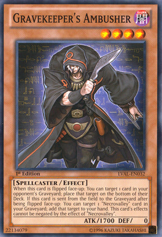 Gravekeeper's Ambusher - LVAL-EN032 - Common - 1st Edition