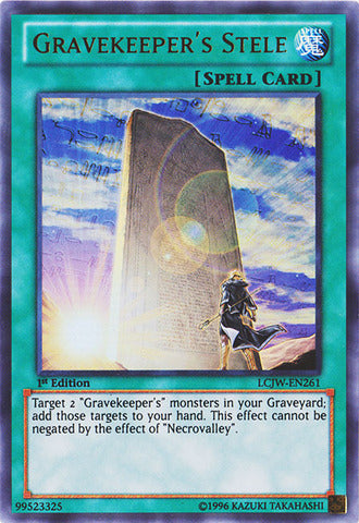 Gravekeeper's Stele - LCJW-EN261 - Ultra Rare - 1st Edition