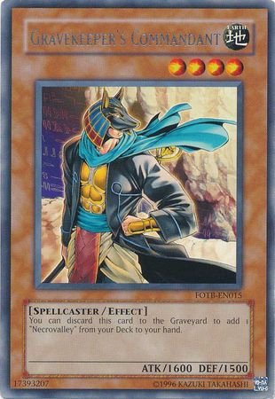 Gravekeeper's Commandant - FOTB-EN015 - Rare - Unlimited