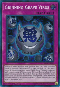 Grinning Grave Virus - SR06-EN030 - Super Rare - 1st Edition