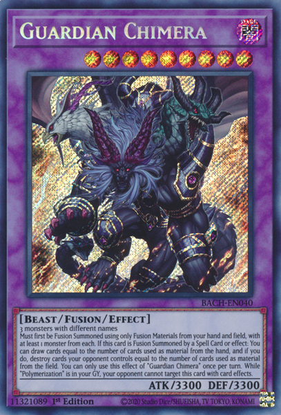 Guardian Chimera - BACH-EN040 - Secret Rare - 1st Edition