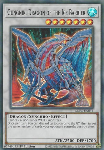 Gungnir, Dragon of the Ice Barrier - SDFC-EN044 - Super Rare - 1st Edition