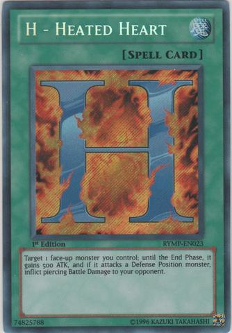 H - Heated Heart - RYMP-EN023 - Secret Rare - 1st Edition