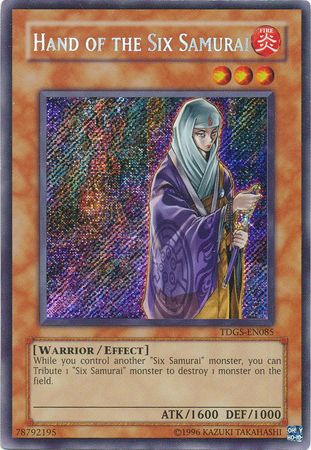 Hand of the Six Samurai - TDGS-EN085 - Secret Rare - Unlimited