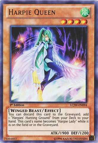 Harpie Queen - LCJW-EN094 - Ultra Rare - 1st Edition