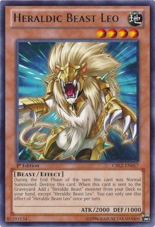 Heraldic Beast Leo - CBLZ-EN017 - Rare - 1st Edition