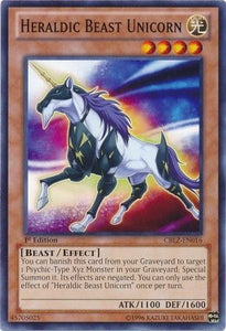 Heraldic Beast Unicorn - CBLZ-EN016 - Common - 1st Edition