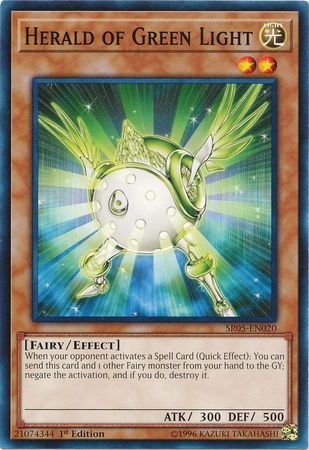 Herald of Green Light - SR05-EN020 - Common - 1st Edition