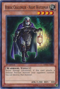 Heroic Challenger - Night Watchman - ABYR-EN009 - Common - 1st Edition