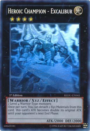 Heroic Champion - Excalibur - REDU-EN041 - Ghost Rare - 1st Edition