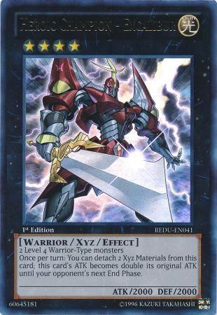 Heroic Champion - Excalibur - REDU-EN041 - Ultra Rare - 1st Edition