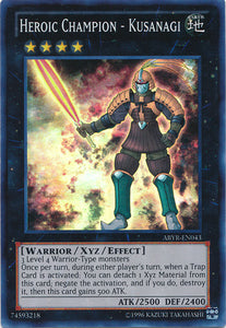 Heroic Champion - Kusanagi - ABYR-EN043 - Super Rare - Unlimited