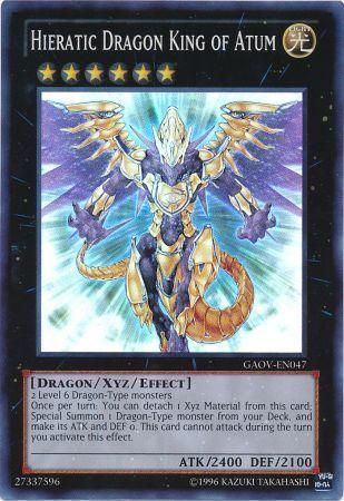 Hieratic Dragon King of Atum - GAOV-EN047 - Super Rare - Unlimited