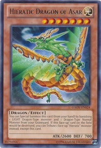 Hieratic Dragon of Asar - GAOV-EN024 - Rare - Unlimited