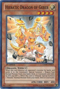 Hieratic Dragon of Gebeb - GAOV-EN019 - Super Rare - 1st Edition