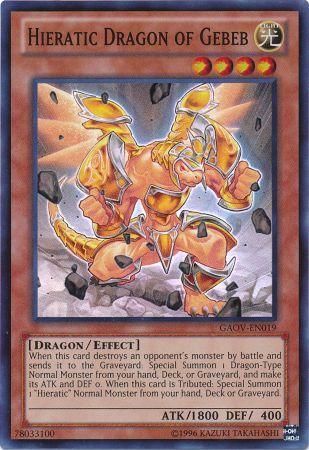 Hieratic Dragon of Gebeb - GAOV-EN019 - Super Rare - Unlimited