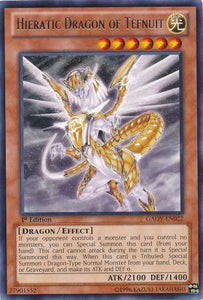 Hieratic Dragon of Tefnuit - GAOV-EN022 - Rare - 1st Edition