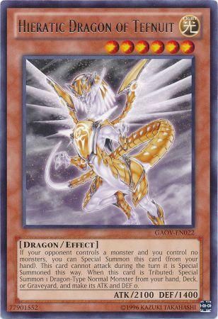 Hieratic Dragon of Tefnuit - GAOV-EN022 - Rare - Unlimited