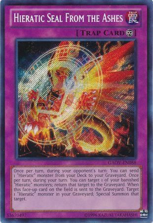 Hieratic Seal From the Ashes - GAOV-EN088 - Secret Rare - Unlimited