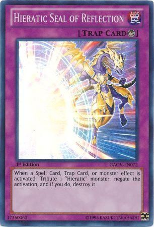 Hieratic Seal of Reflection - GAOV-EN072 - Super Rare - 1st Edition