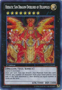 Hieratic Sun Dragon Overlord of Heliopolis - GAOV-EN048 - Secret Rare - 1st Edition