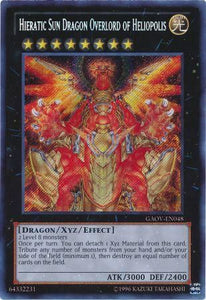 Hieratic Sun Dragon Overlord of Heliopolis - GAOV-EN048 - Secret Rare - Unlimited