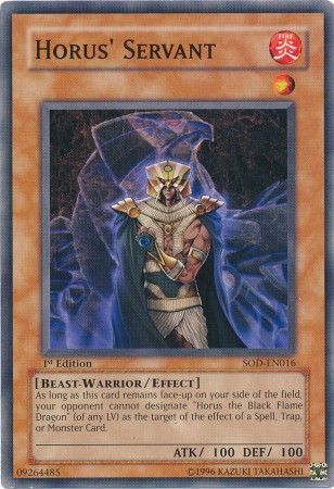 Horus' Servant - SOD-EN016 - Common - 1st Edition