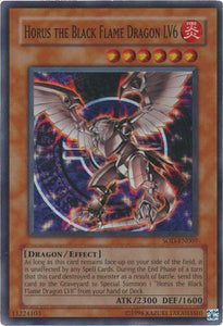 Horus the Black Flame Dragon LV6 - SOD-EN007 - Super Rare - Unlimited