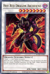 Hot Red Dragon Archfiend - MGED-EN067 - Rare - 1st Edition