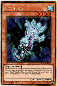 Ice Hand - PGL3-EN023 - Gold Secret Rare - 1st Edition