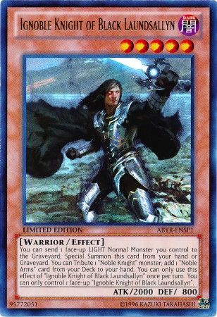 Ignoble Knight of Black Laundsallyn - ABYR-ENSP1 - Ultra Rare - Limited