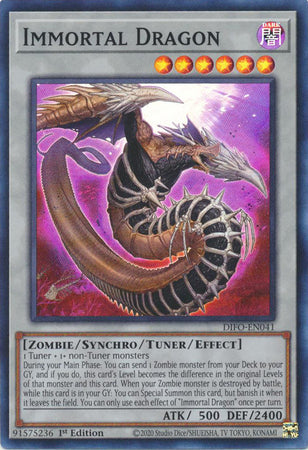 Immortal Dragon - DIFO-EN041 - Super Rare - 1st Edition