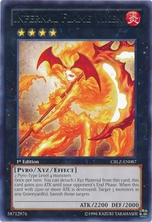 Infernal Flame Vixen - CBLZ-EN087 - Rare - 1st Edition