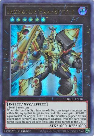 Inzektor Exa-Beetle - BROL-EN084 - Ultra Rare - 1st Edition