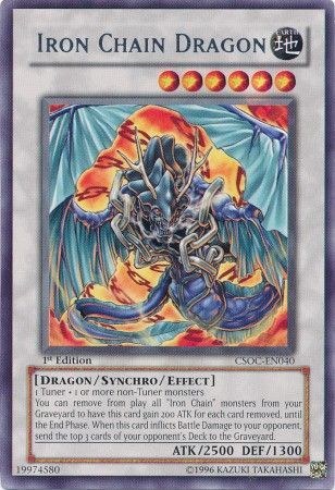 Iron Chain Dragon - CSOC-EN040 - Rare - 1st Edition