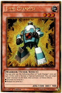 Junk Changer - PGL3-EN002 - Gold Secret Rare - 1st Edition