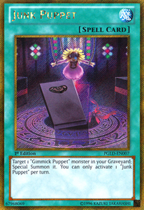 Junk Puppet - PGLD-EN007 - Gold Secret Rare - 1st Edition