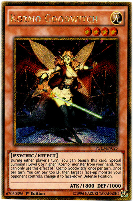 Kozmo Goodwitch - PGL3-EN025 - Gold Secret Rare - 1st Edition