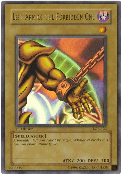 Left Arm of the Forbidden One - LOB-123 - Ultra Rare - Unlimited