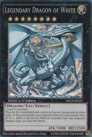 Legendary Dragon of White - WSUP-EN051 - Prismatic Secret Rare - 1st Edition