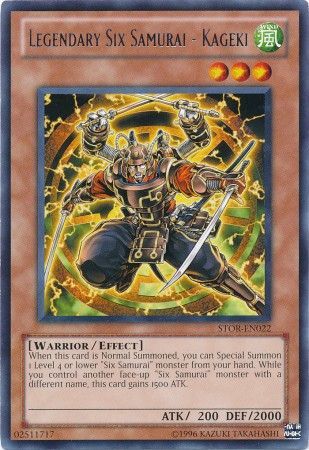 Legendary Six Samurai - Kageki - STOR-EN022 - Rare - Unlimited