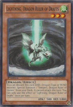 Lightning, Dragon Ruler of Drafts - LTGY-EN098 - Common - 1st Edition